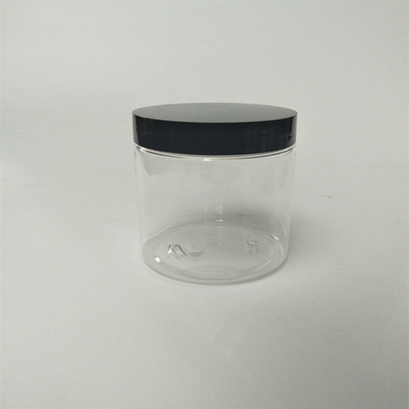 420ml 14oz Plastic PET Amber Jars Straight Sided Jars Manfuacturer