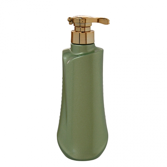 Bottiglie di shampoo in plastica verde di forma speciale da 500 ml