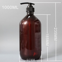 ambra bottiglie di shampoo