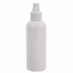 200ml 6.7 oz bianco rotondo PET toner bottiglie con belle atomizzatore