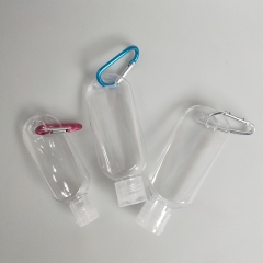 all'ingrosso 30ml  50ml  60ml pet plastica piccola Portachiavi crema mani mani Igienizzante bottiglia con  Filp cap