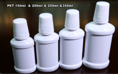  150ml  200ml  250ml  350ml bottiglia di plastica pet in plastica per imballaggio liquido orale per collutorio vuoto