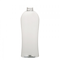 ovale piccolo 750ml imballaggio cosmetico della bottiglia di plastica dell'animale domestico