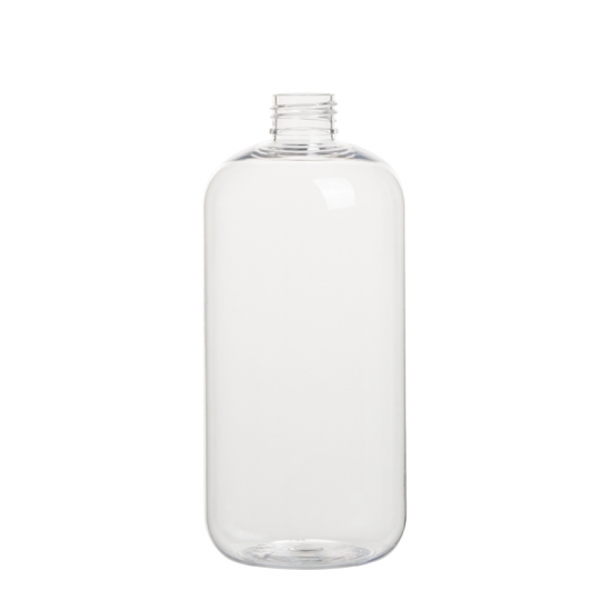 vendita calda boston round 500ml contenitore cosmetico bottiglia in pet trasparente