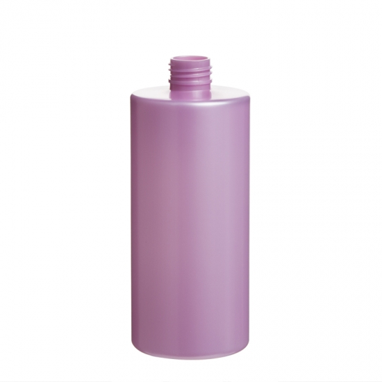 Bottiglia di cilindro Pink 400ml Bottiglia trasparente per animali in plastica