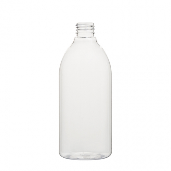  Crossbody .Bottiglia rotonda 400ml Bottiglia trasparente per animali in plastica