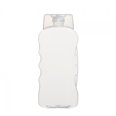 Bottiglia di shampoo a forma di onda laterale 400ml 