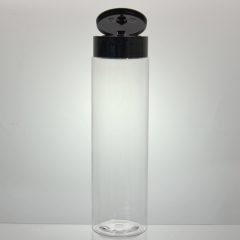 Bottiglie rotonde cilindriche sottili in plastica PET