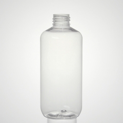 Flacone rotondo bullet&cosmo in PET trasparente da 251 ml